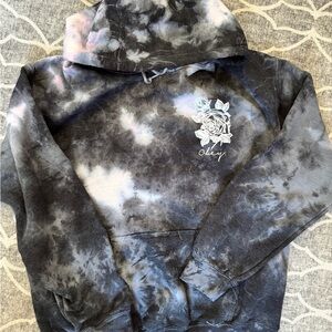 Obey Black Tie-Dye Hoodie